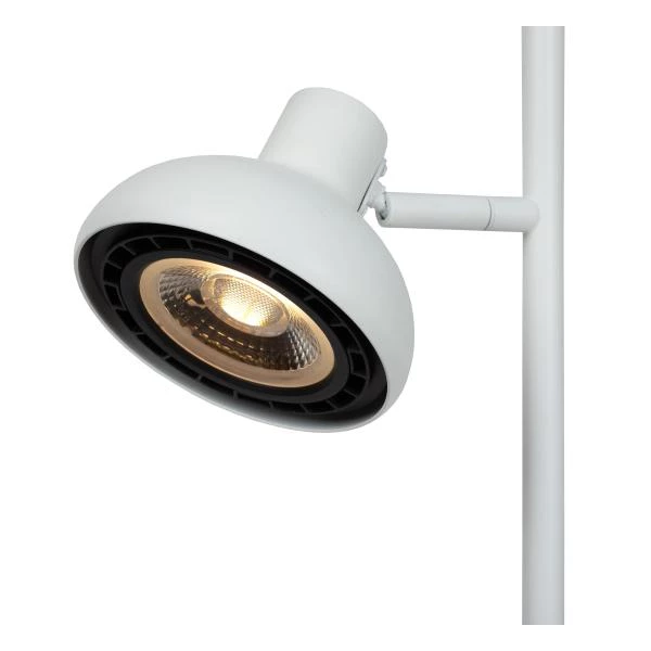 Lucide SENSAS - Lampadaire - 2xGU10 (ES111) - Blanc - détail 2